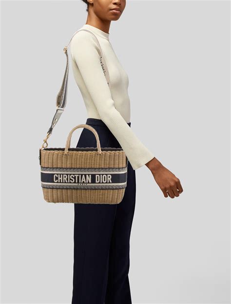 dior wicker basket bag|christian Dior basket bag.